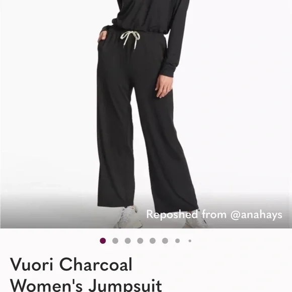 Vuori Lux Intentions Women's Jumpsuit in Black, XS - Picture 3 of 7